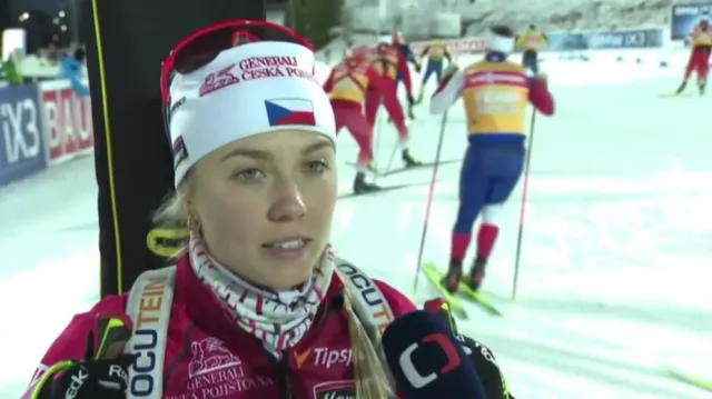 České biatlonistky před štafetou v Östersundu