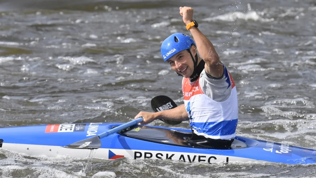 Vítězné gesto Jiřího Prskavce