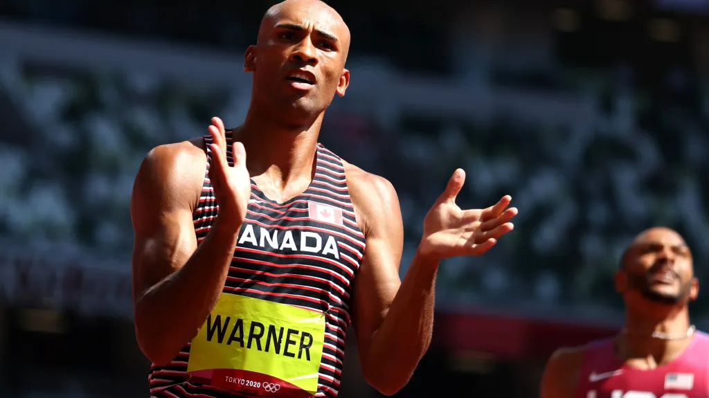 Desetibojař Damian Warner na Hrách v Tokiu