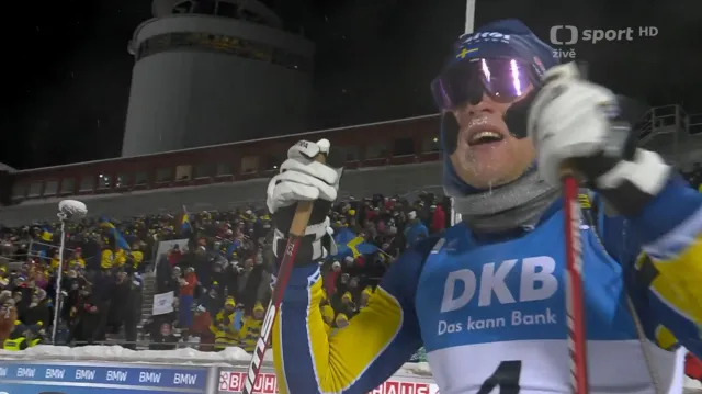 Sestřih stíhacího závodu biatlonistů v Östersundu