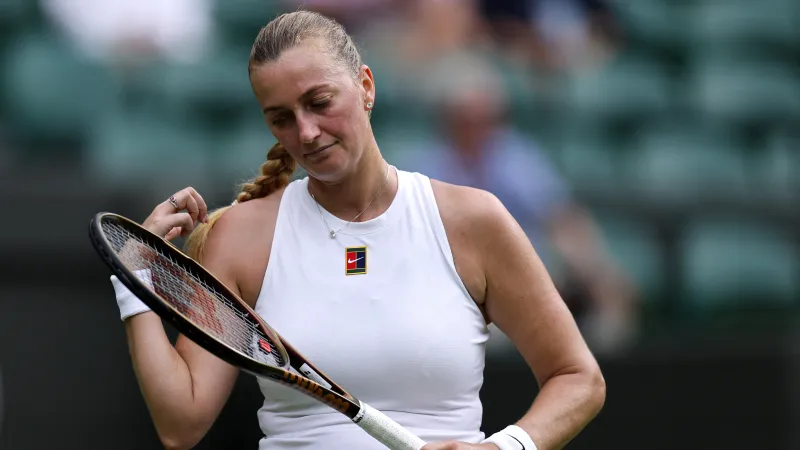 Petra Kvitová skončila při loučení s Wimbledonem v 1. kole.