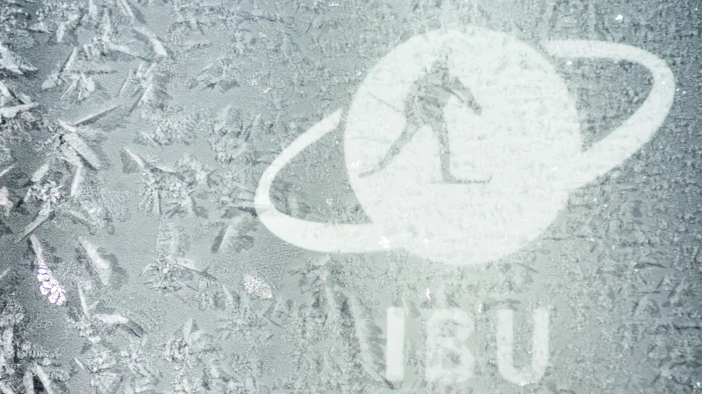 Logo IBU pod námrazou