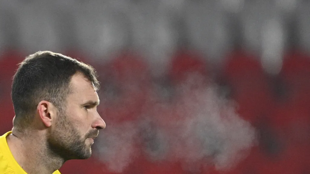 Brankář Ondřej Kolář