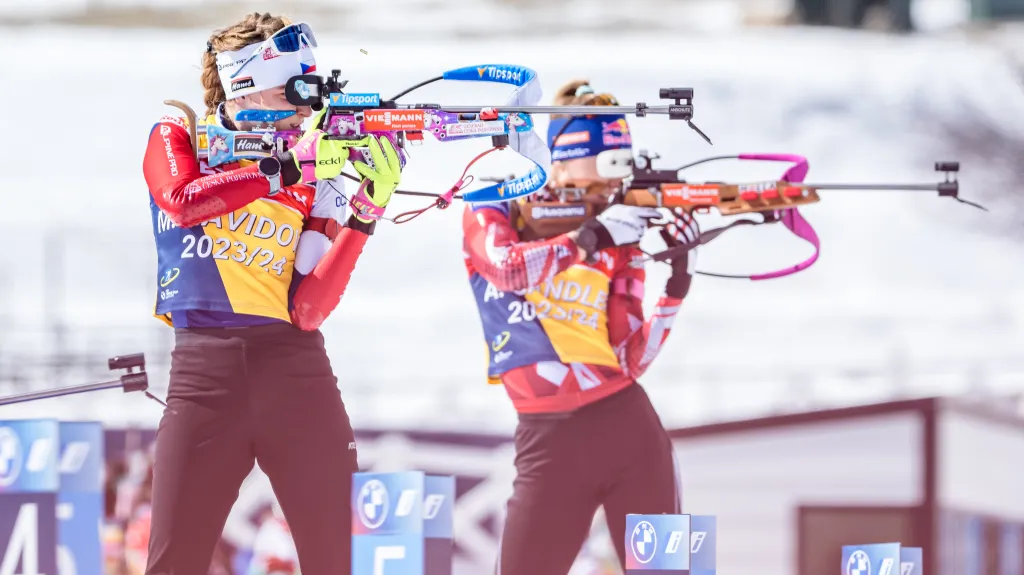 Markéta Davidová na tréninku v Soldier Hollow