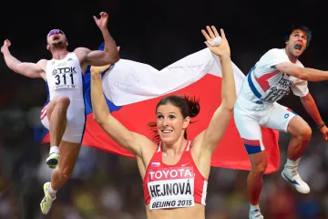 Čeští mistři světa Tomáš Dvořák, Zuzana Hejnová a Jan Železný