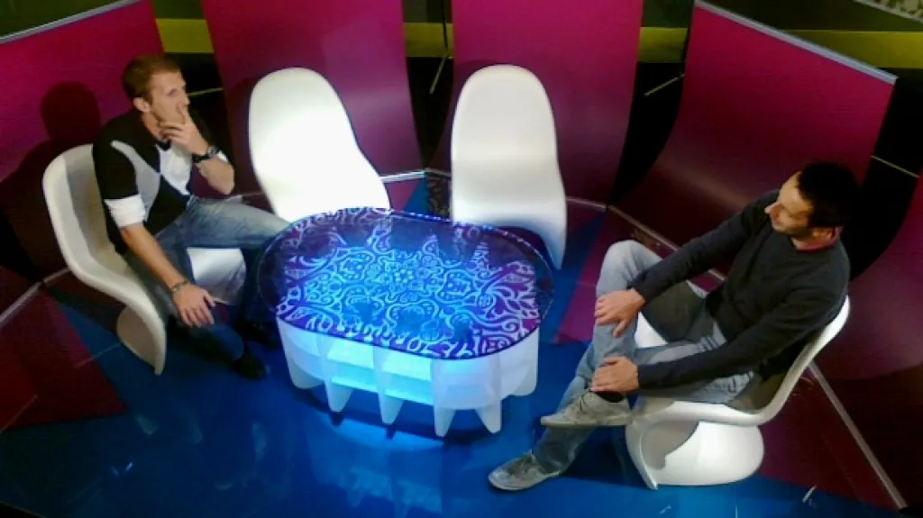 Ondřej Lípa a Vlastimil Vlášek ve Studiu ME