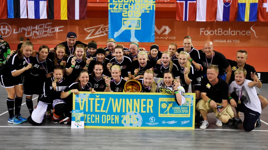 Florbalistky SB-Pro slaví vítězství na Czech Open