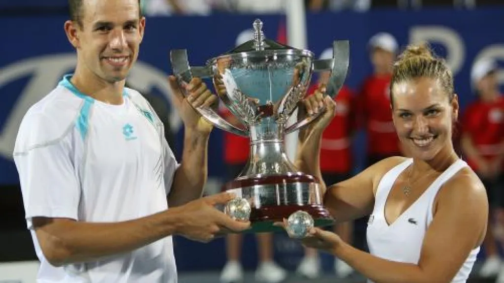 Dominik Hrbatý a Dominika Cibulková