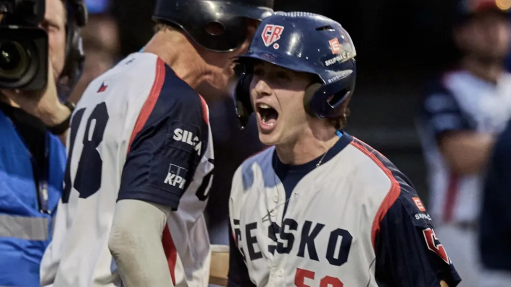 Radost baseballového reprezentanta do 23 let Šimona Klacla