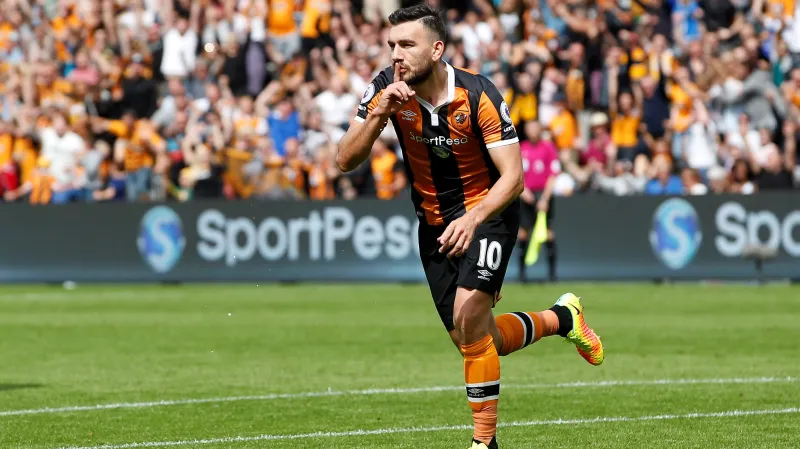 Snodgrass slaví vítěznou trefu do sítě Leicesteru City