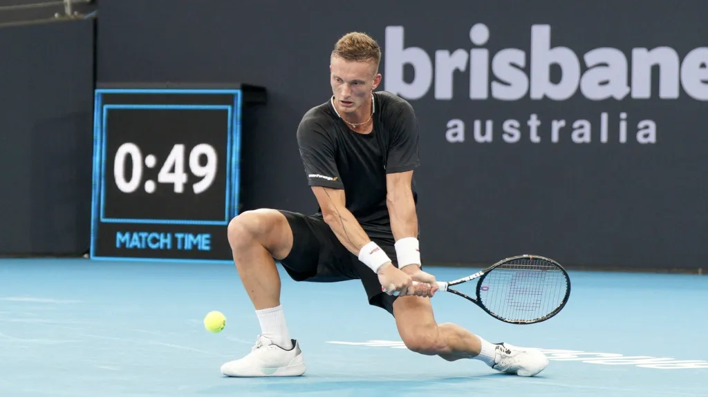 Jiří Lehečka na turnaji v Brisbane