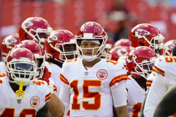 Patrick Mahomes se spoluhráči z Kansas City Chiefs