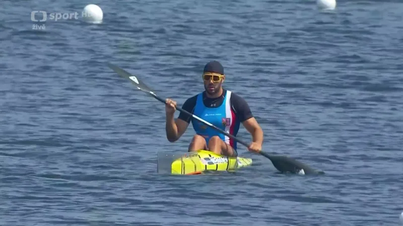 Závod kajakářů na 500 metrů se zlatým Josefem Dostálem