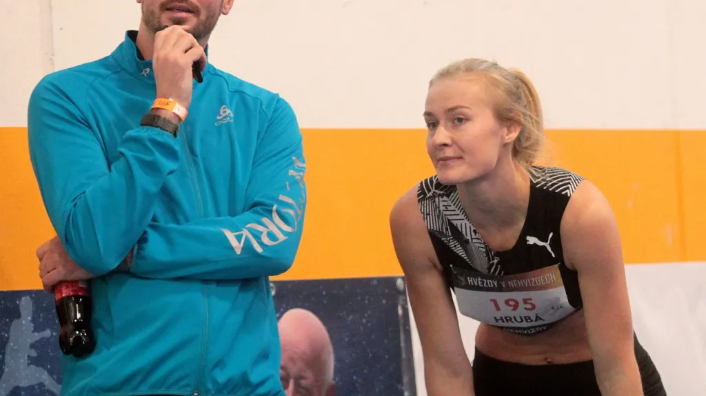 Michaela Hrubá s trenérem Jaroslavem Bábou