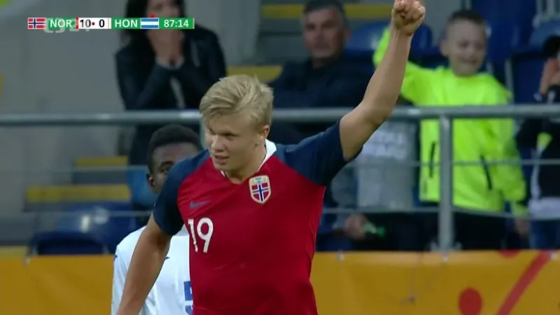 Haaland dal devět gólů Hondurasu