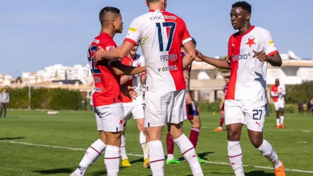 Slávisté se radují po výhře nad Servette Ženeva