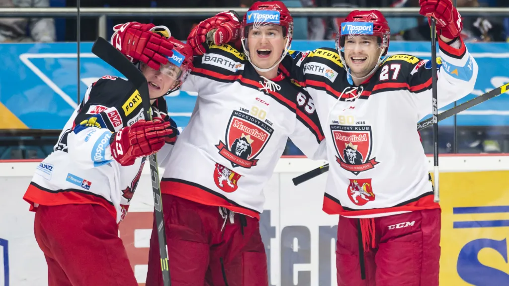 Radost hokejistů Hradce