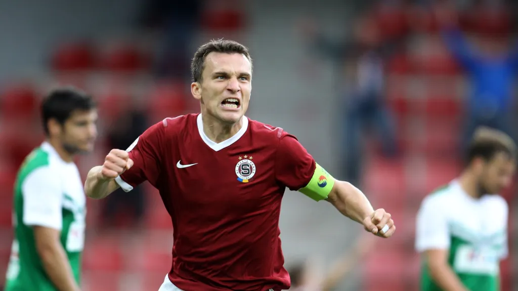 David Lafata slaví gól