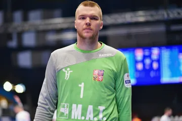 Brankář reprezentace Tomáš Mrkva