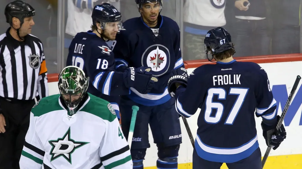 Radost hráčů Winnipegu