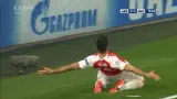 Gól v utkání Arsenal - Bayern Mnichov: Giroud - 1:0 (77. min.)