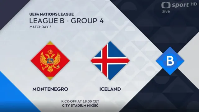 Sestřih utkání Černá hora – Island
