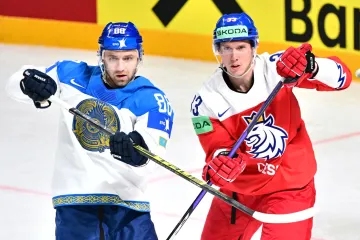 Jan Košťálek v utkání s Kazachstánem