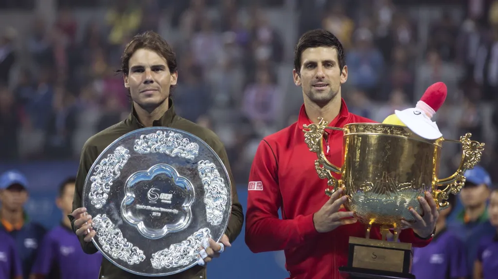 Nadal s Djokovičem přebírají v Pekingu trofeje