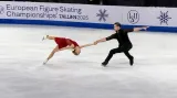 Krátký program sportovní dvojice Haseová a Volodin na ME