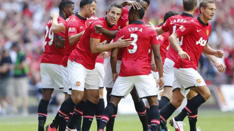 Slavící hráči Manchesteru United