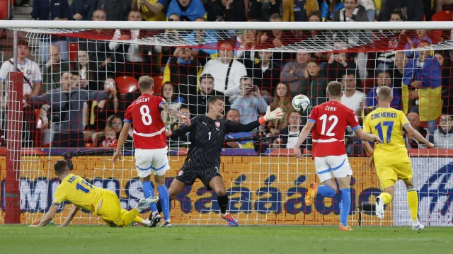 Gól v utkání Česko – Ukrajina: Vanat – 1:1 (37. min.)