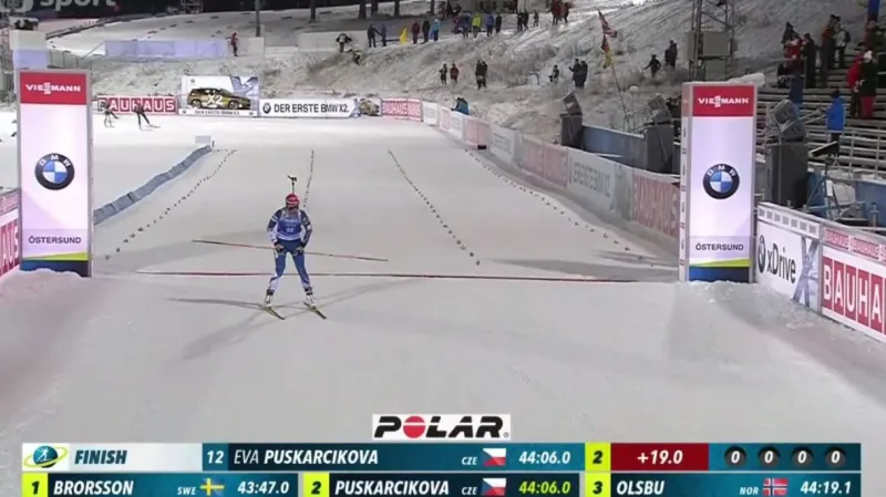 Sestřih vytrvalostního závodu žen na 15 km v Östersundu