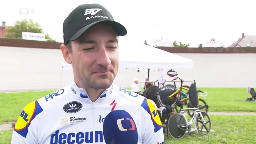 Na třebešínský velodrom přijel Elia Viviani