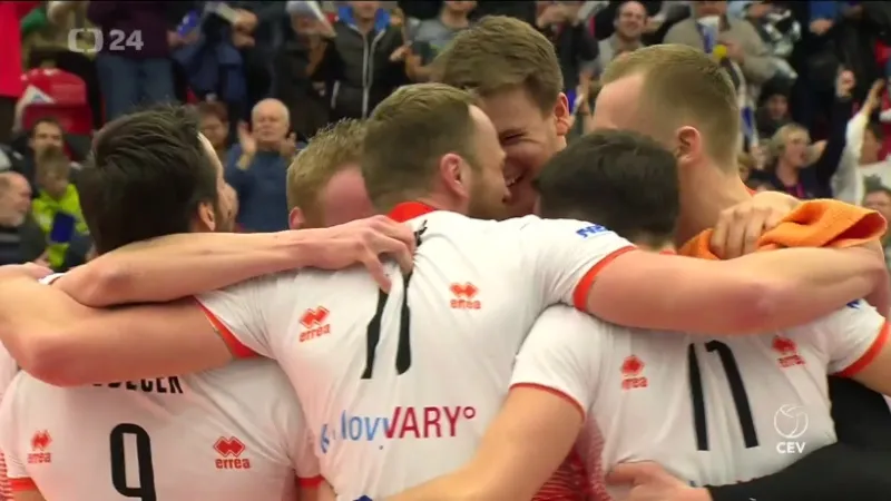 Volejbalisté Karlovarska vyřadili v Poháru CEV loňského finalistu