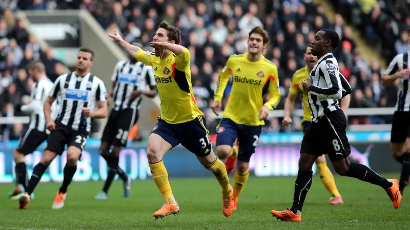 Fabio Borini se raduje z gólu v dresu Sunderlandu
