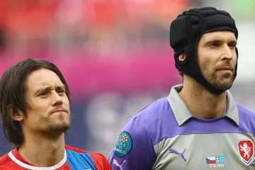 Tomáš Rosický s Petrem Čechem