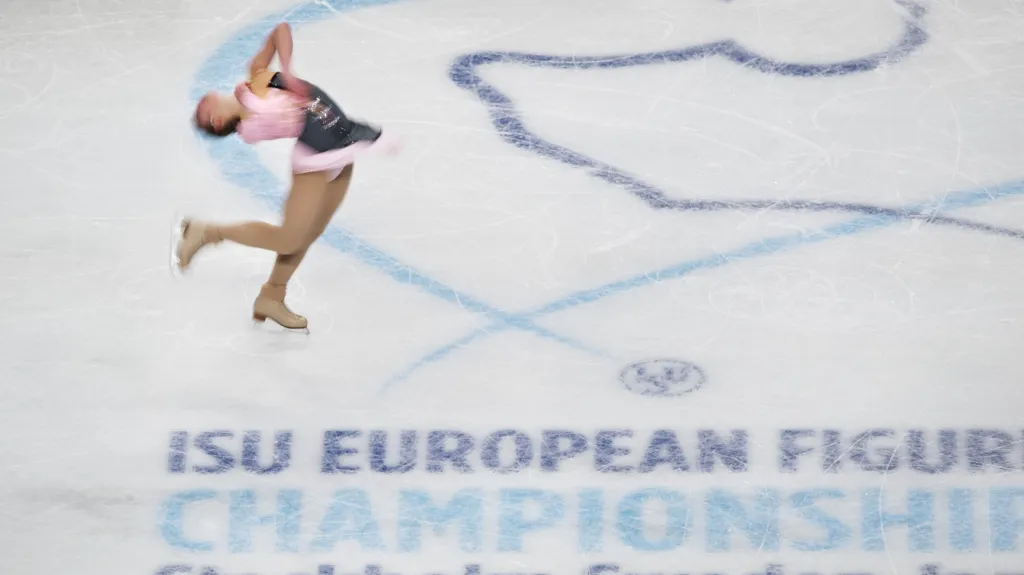 Eliška Březinová na ME v krasobruslení