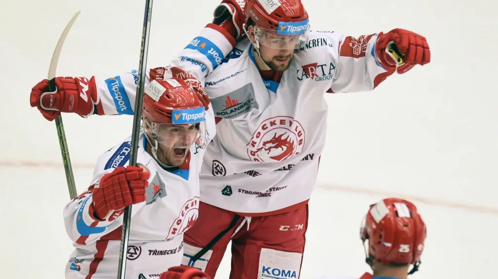 Radost třineckých hokejistů