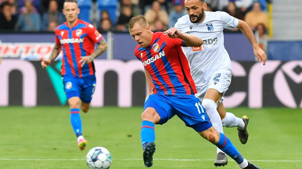 Matěj Vydra v zápase Plzeň – Drita