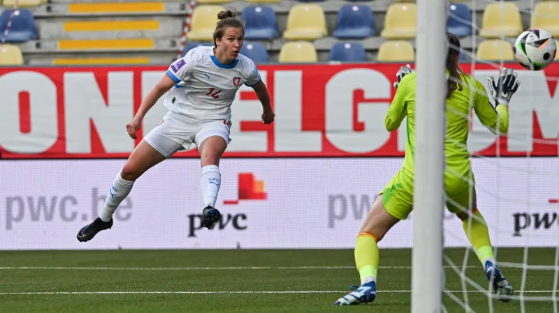 Sestřih utkání kvalifikace fotbalistek Belgie – Česko