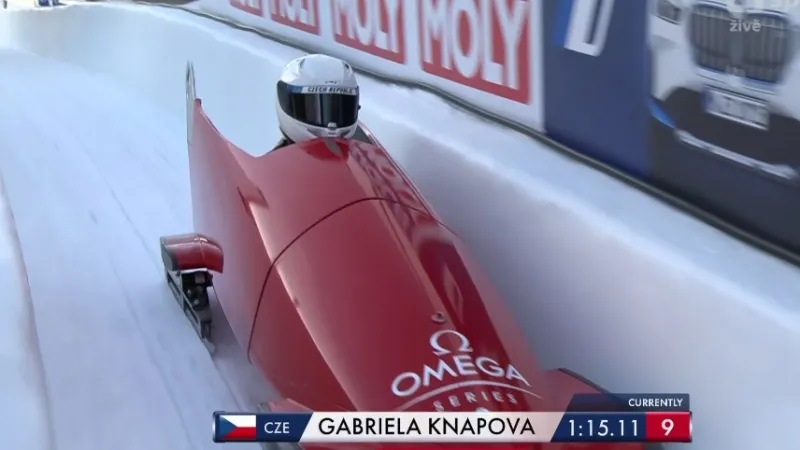 První jízda Gabriely Knapové