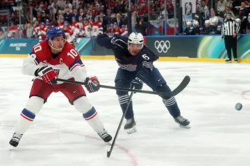 Roman Červenka střílí gól proti Francii