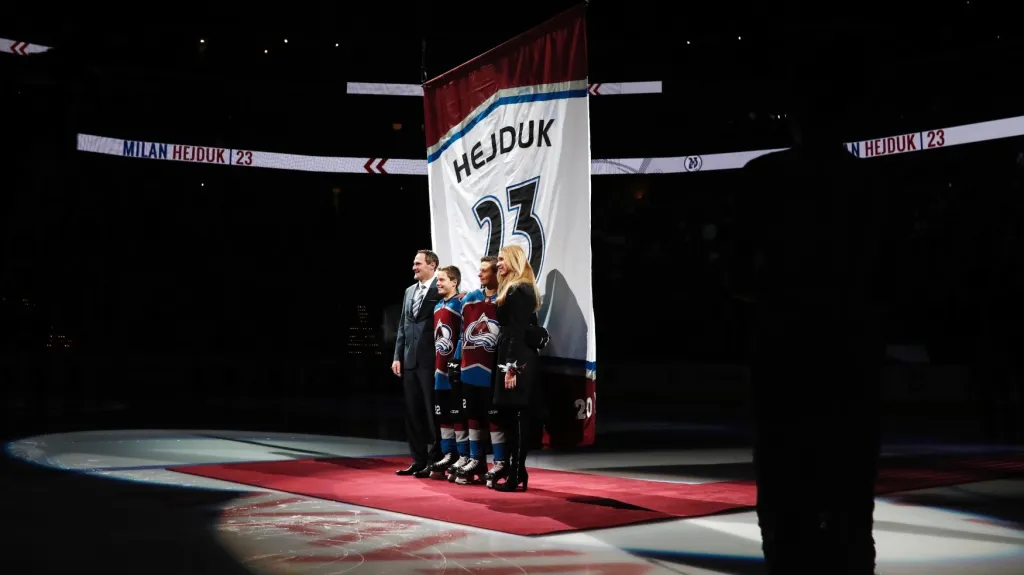 Milan Hejduk s rodinou