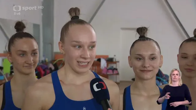 Moderní gymnastky ladí formu na ME