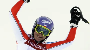 Šárka Záhrobská po dojezdu závodu