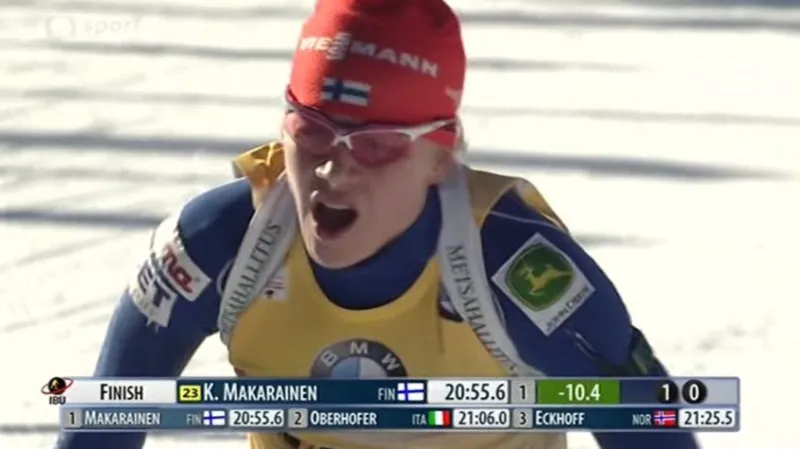 Ženský sprint v Hochfilzenu vyhrála Mäkäräinenová