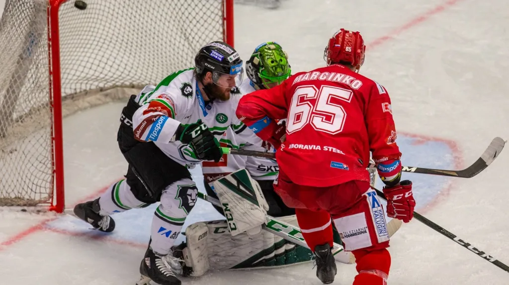 Tomáš Marcinko v utkání s Mladou Boleslaví