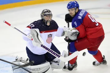 Milan Michálek v utkání s USA