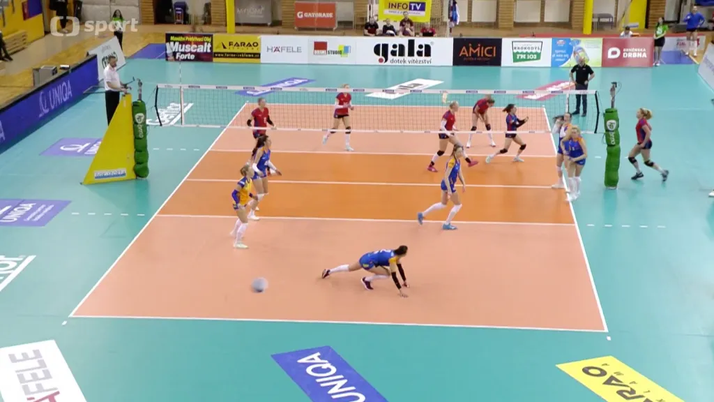 Volejbalistky PVK Olymp Praha v akci