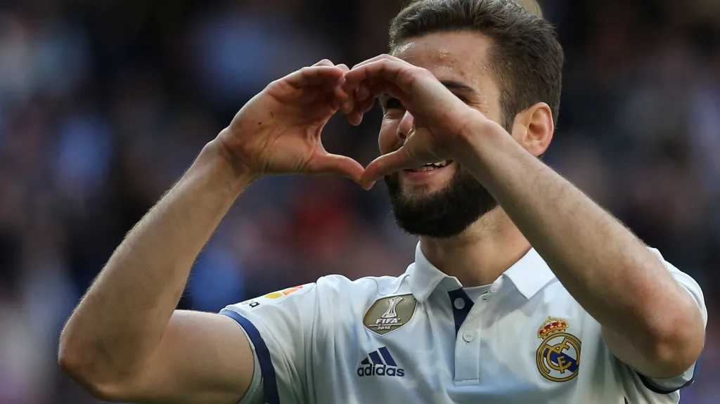 Slavící Nacho Fernández z Realu Madrid